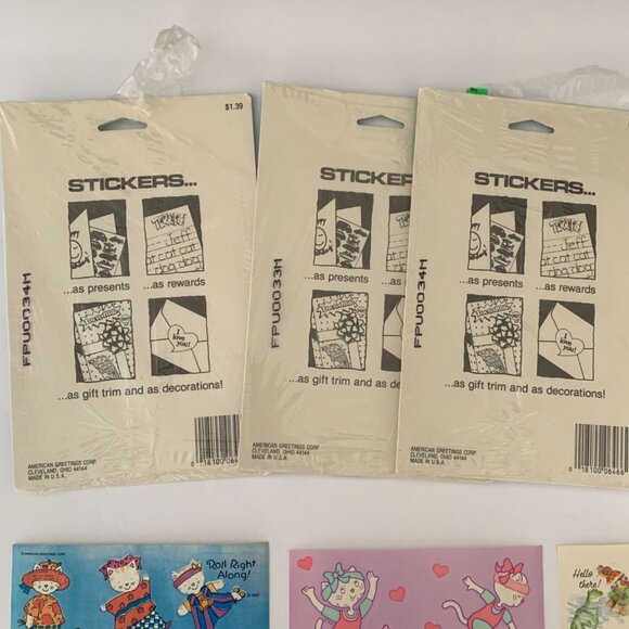 American Greetings Corp. Vintage Sticker Lot 80s - Picture 7 of 7